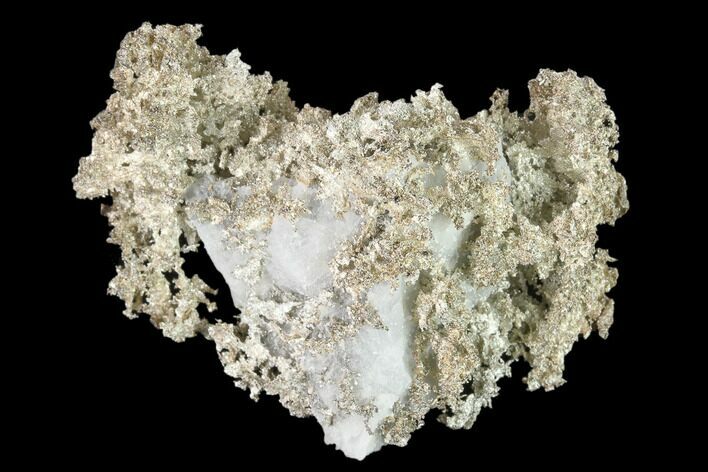 Native Silver Formation in Etched Calcite - Morocco #132419